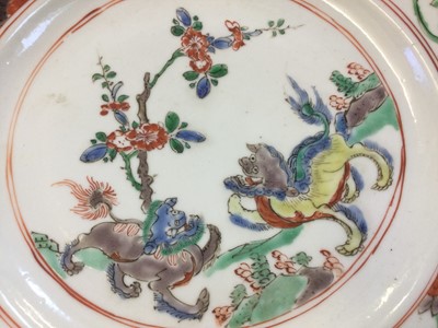 Lot 113 - Plate. Japanese Arita porcelain polychrome plate, Edo Period, 18th Century