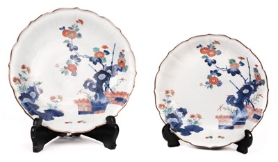 Lot 131 - Plates. Japanese Arita porcelain plates, Edo Period (the end of 17th century)