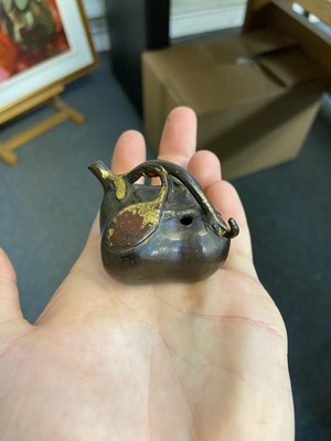 Lot 102 - Water Dropper. Chinese scholar’s bronze water dropper, Qing Dynasty