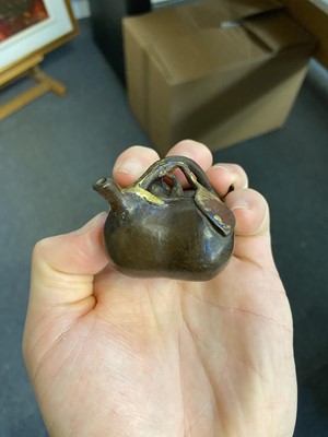 Lot 102 - Water Dropper. Chinese scholar’s bronze water dropper, Qing Dynasty
