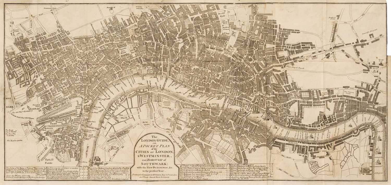 Lot 231 - London. Carington Bowles (publisher). The London Guide or Pocket Plan..., [1766]