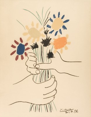 Lot 258 - After Pablo Picasso (1881-1973). Bouquet of Peace, 21.4.58, lithograph