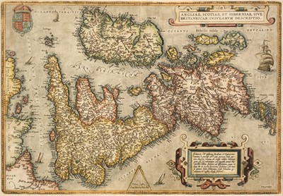 Lot 205 - British Isles. Ortelius (Abraham), Angliae, Scotiae et Hiberniae sive Britannicar..., 1602