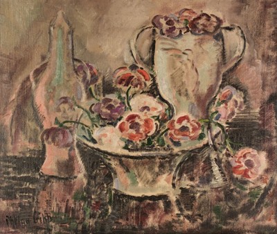 Lot 162 - Phelan Gibb (Henry William, 1870-1948). Still Life with Flowers, circa 1946, oil on canvas