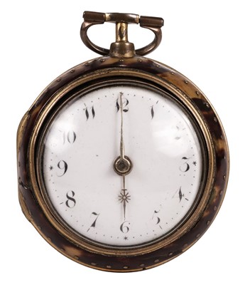 Lot 385 - Pocket Watch. An English 18th century pair case pocket watch by William Howard circa 1780