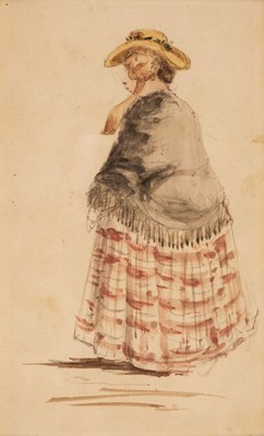 Lot 120 - Doyle (Richard, 1824-1883). Woman in a Shawl