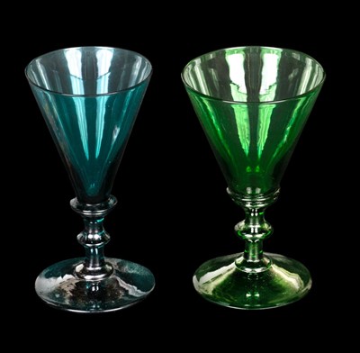 Lot 272 - Glass. A collection of 18th-century and later coloured glass