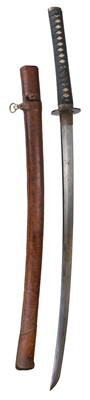 Lot 334 - WWII Japanese Sword (Katana), circa 1940s