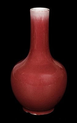 Lot 577 - Chinese Vase. A 19th century Chinese Sang de Boeuf porcelain vase