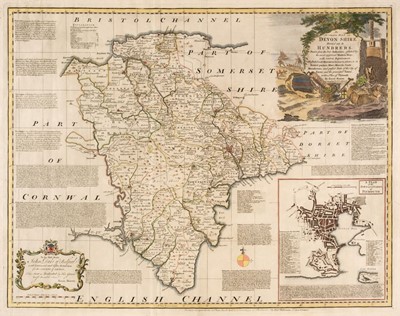 Lot 212 - Devon. Bowen (Emanuel), An Accurate Map of Devon Shire..., circa 1785