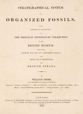 Lot 87 - Smith (William). Stratigraphical system of organized Fossils..., (part I., all published), 1817