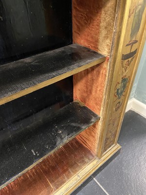 Lot 289 - Bookcase. A Victorian Classical influence painted wood bookcase