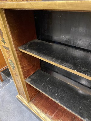 Lot 289 - Bookcase. A Victorian Classical influence painted wood bookcase