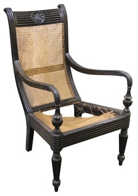 Lot 291 - Chair. A 19th century Anglo-Indian hardwood chair