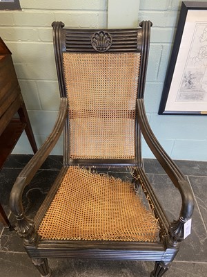 Lot 291 - Chair. A 19th century Anglo-Indian hardwood chair