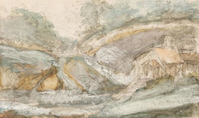 Lot 99 - Sinot (C.F., active early 19th century, attributed to). Landscapes, pencil with watercolour