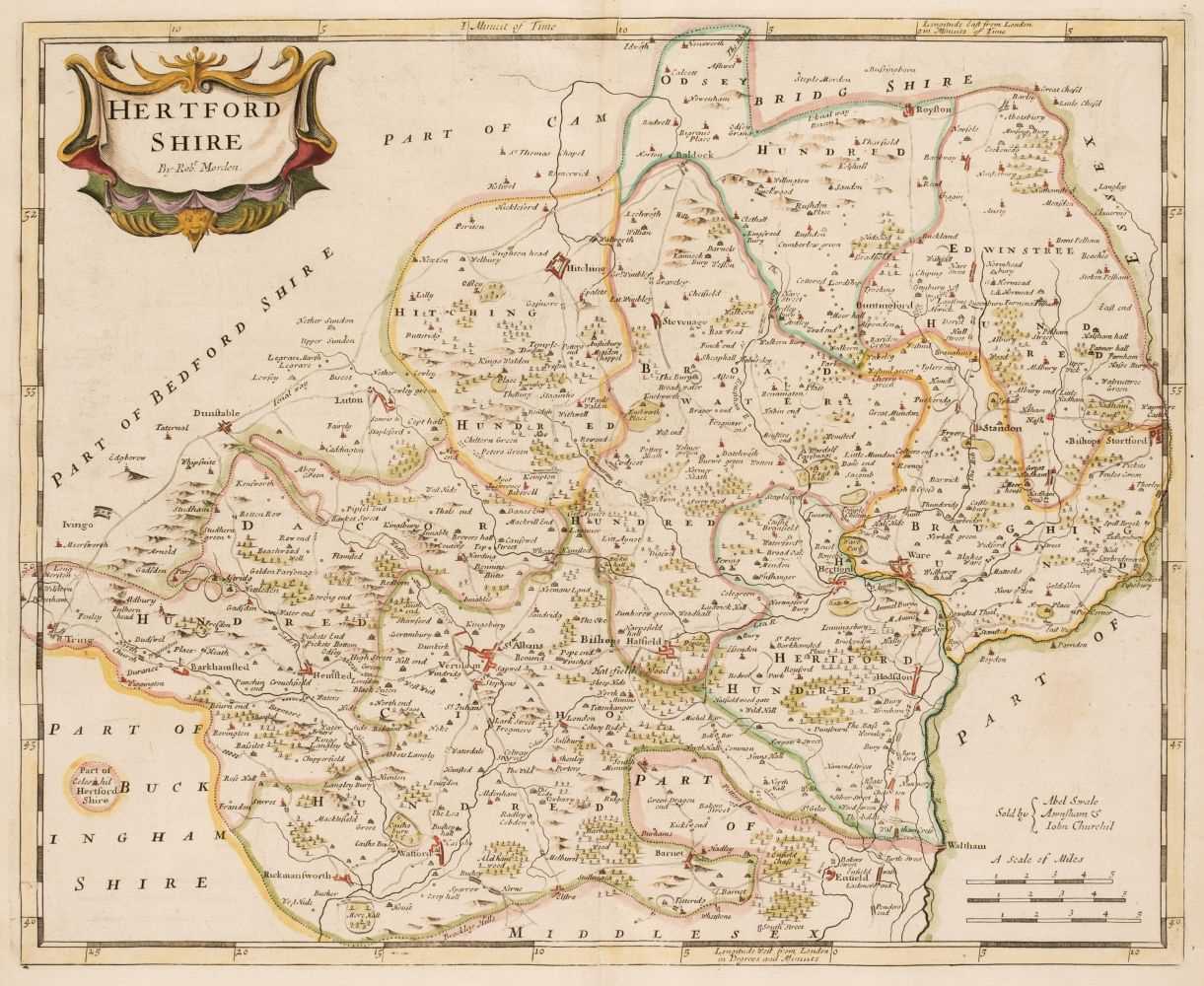 Lot 201 - British County Maps. A collection of approximately 90 maps, 17th - 19th century