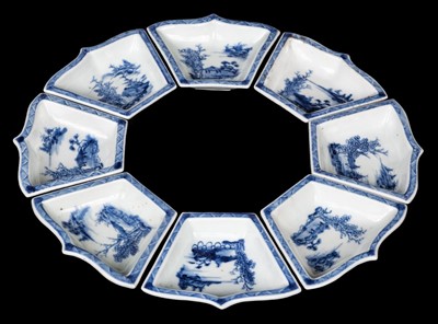 Lot 5 - Hors d'Oeuvres Set. Chinese porcelain dishes, Qianlong