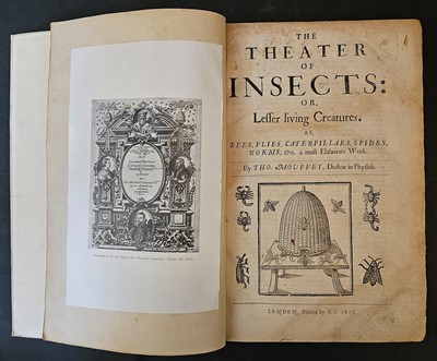 Lot 179 - Moffett (Thomas). The Theatre of Insects: or, Lesser living Creatures, London: by E.C., 1658