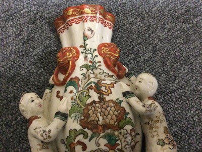 Lot 129 - Wall Vases. Japanese Biping (vases for hanging on the wall), Meiji Period