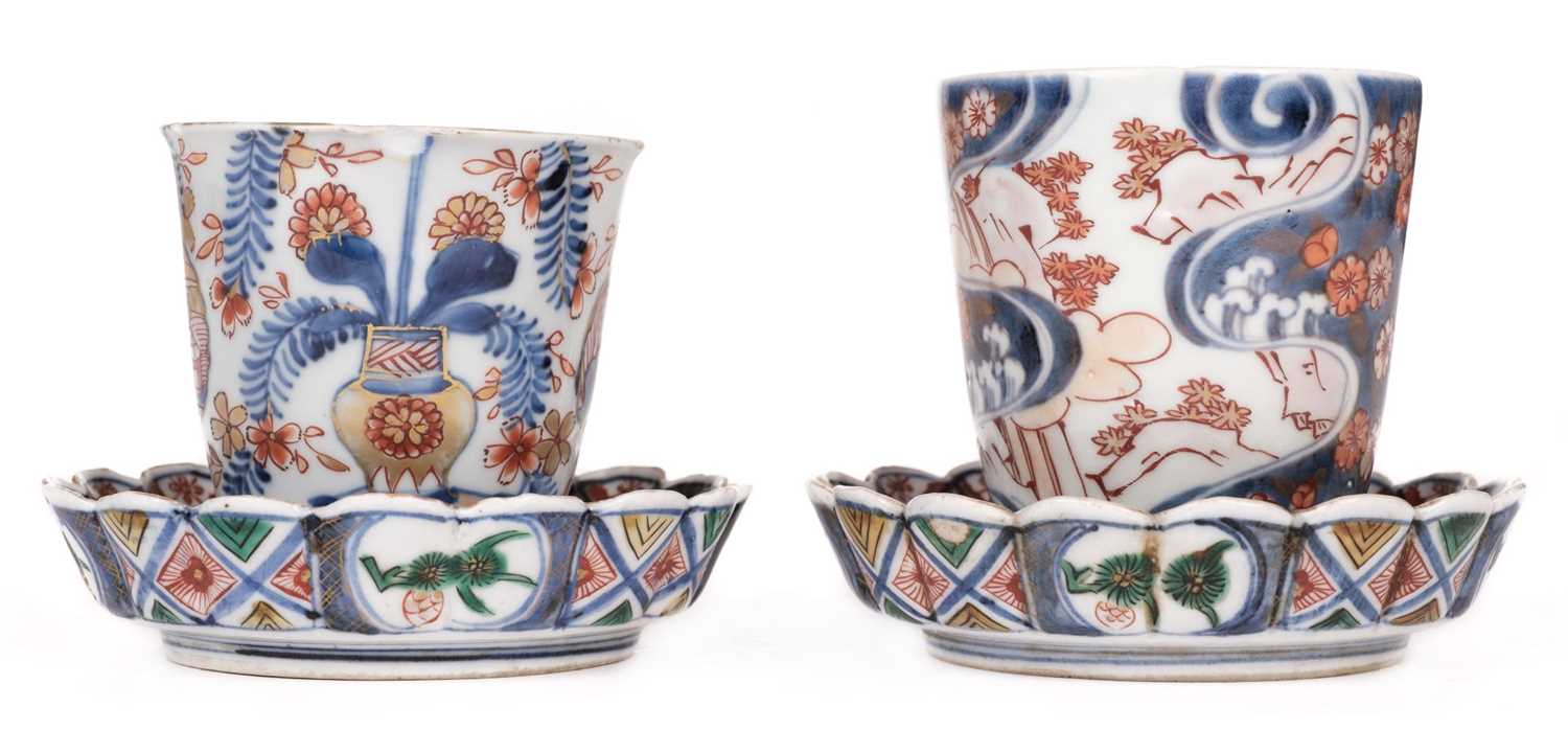 Lot 124 Imari. Group of Japanese Imari teaware, Edo