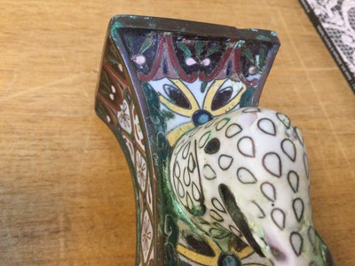 Lot 621 - Vases. A pair of Japanese cloisonné vases, Meiji Period