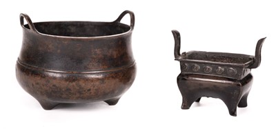 Lot 200 - Incense Burners. Chinese copper incense burners, 18/19th century