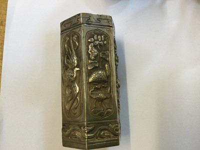 Lot 167 - Chinese white metal work, circa 19-20th century