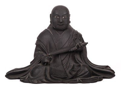 Lot 174 - Buddha. Japanese Wooden Carved Buddha, Edo Period