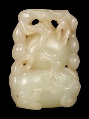 Lot 304 - Jade. An early 20th century Chinese pebble