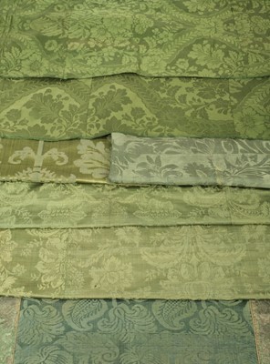 Lot 420 - Fabric. A collection of 18th century fabric pieces