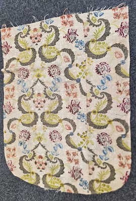 Lot 420 - Fabric. A collection of 18th century fabric pieces