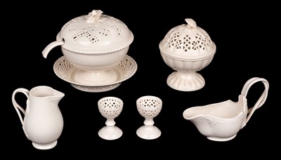 Lot 356 - Leeds Pottery. A collection of Leeds creamware