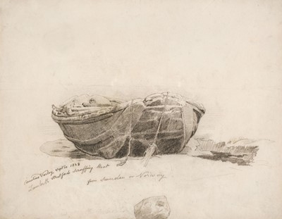 Lot 95 - Varley (Cornelius, 1781-1873). A Scruffing Boat at Lambeth, 1823