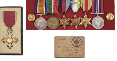 Lot 283 - WWI & WWII Merchant Navy Medal Group - Captain A. Wilson OBE