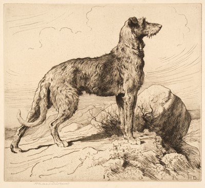 Lot 225 - Dicksee (Herbert T. 1862-1942). ‘On the Moors’, drypoint, c. 1890