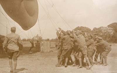 Lot 254 - WWI Postcards. An album of WWI period British and French postcards and real photographs (appro. 190)