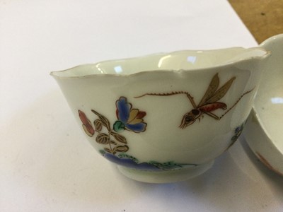 Lot 47 - Teawares. Five tea wares with quail motifs