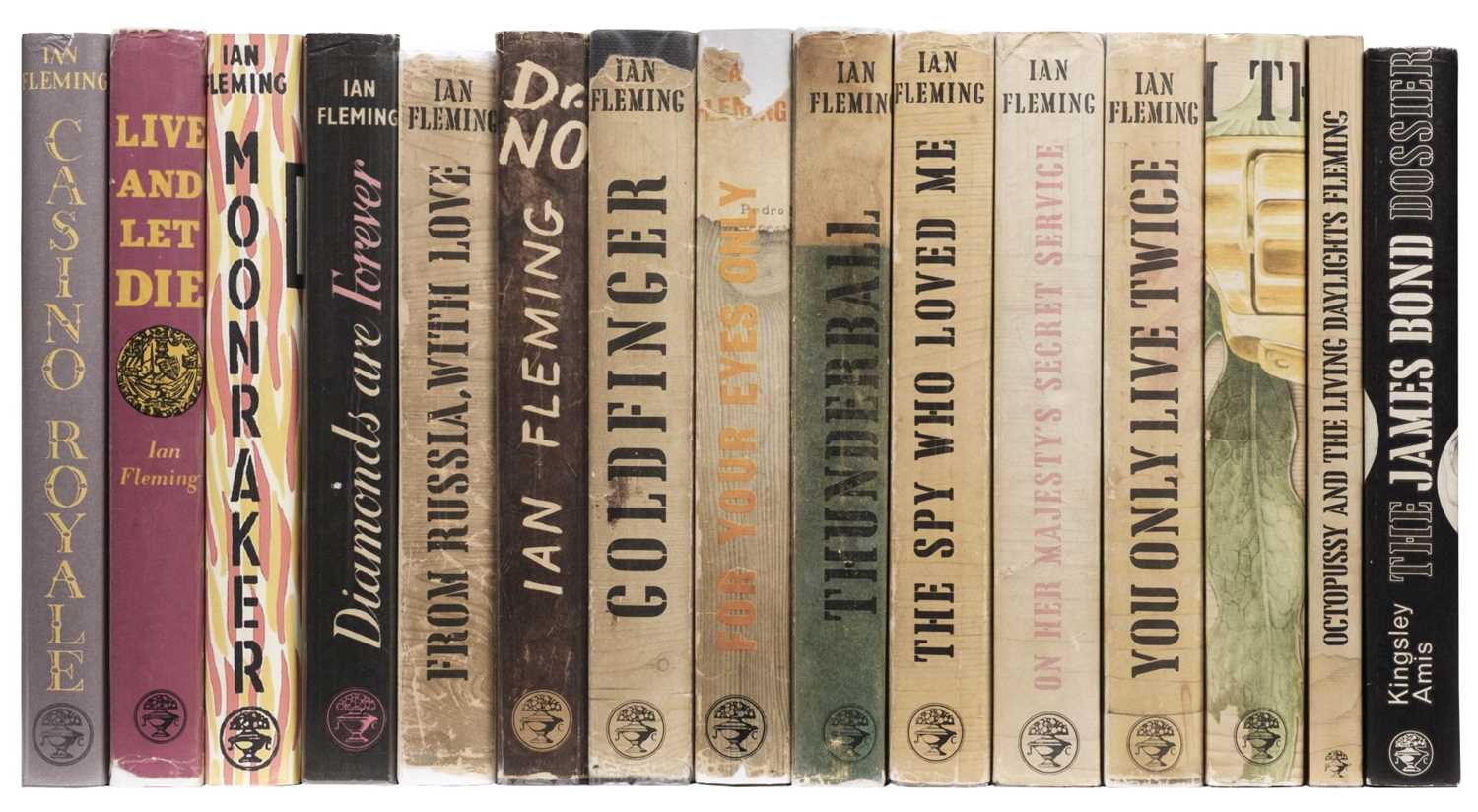 Lot 728 - Fleming (Ian). A set of all 14 James Bond titles