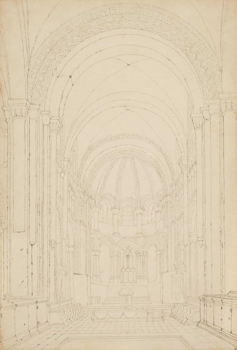 Lot 90 - John Sell Cotman (1782-1842). Church of St. Georges Boscherville, circa 1817-20