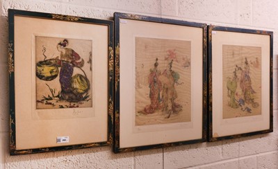 Lot 260 - Lord (Elyse Ashe, 1900-1971). Lighting Lanterns, etching printed in colours, & 2 others