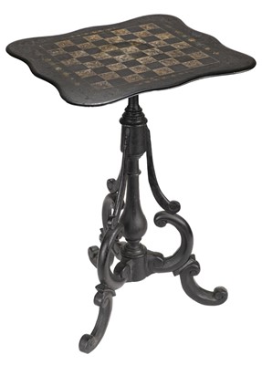 Lot 287 - Chess Table.  A Victorian chess occasional table