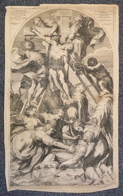 Lot 2 - Nicolas Beatrizet, Reason and Amor, after Bandinelli, 1545, engraving, and 9 others