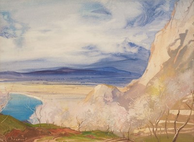 Lot 204 - Hunt (Cecil Arthur, 1873-1965). Taormina, Sicily, watercolour and gouache