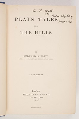 Lot 769 - Kipling (Rudyard). Plain Tales from the Hills, 3rd edition, 1890