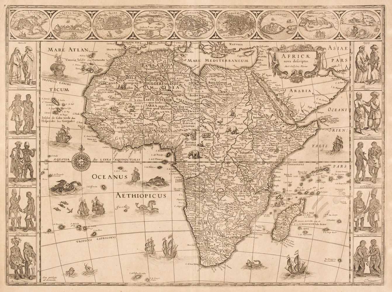 Lot 69 - Africa. Blaeu (Willem Janszoon), Africae nova