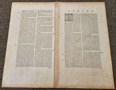 Lot 69 - Africa. Blaeu (Willem Janszoon), Africae nova descriptio..., circa 1650