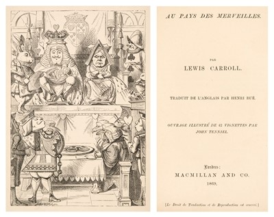 Lot 511 - Carroll (Lewis). Aventures D'Alice Au Pays Des Merveilles, 1st edition in French, 1869