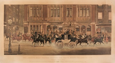 Lot 200 - Stock (C. R.). The Leading Road Coaches leaving the White Horse Cellars..., 1890