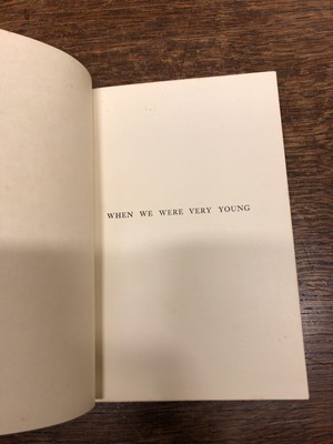 Lot 527 - Milne (A. A.). When We Were Very Young, 1st edition, London: Methuen, 1924